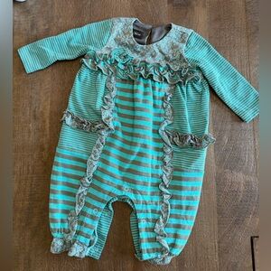 Striped Baby Romper